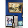 Image 2 : LOT OF 9 ASSORTED PICTURES, VARIOUS TYPES/ STYLE AND SIZES