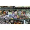 Image 1 : SHELF LOT OF ASSORTED MOVIES AND GAMES INCLUDING; ELF, THE JUNGLE BOOK AND MORE