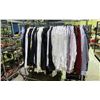 Image 1 : RACK OF DRESS SHIRTS BRANDS INCLUDING; BUGATCHI, EMANUEL BURG, MINE HOMME AND MORE *RACK NOT