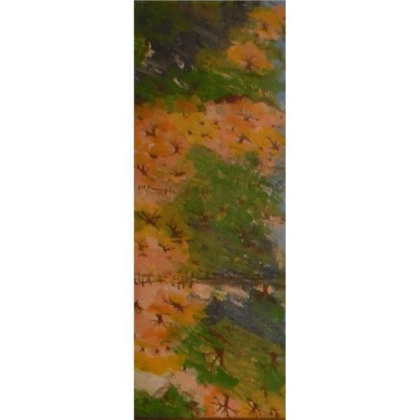 Original fences landscape LangdonArt painting-IMAGINE walking-peinture originale Plaisirs sur Terre?