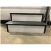 Image 2 : 2 TONE GREY/BLACK 32" W PLASTIC JACUZZI STEPS