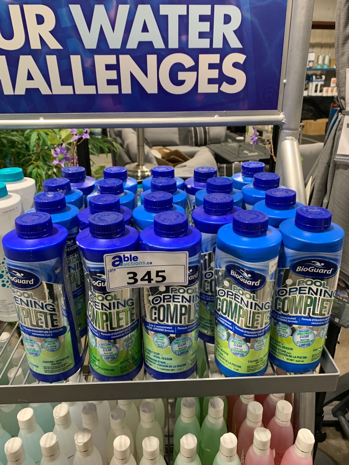 20 - 946ML BOTTLES OF BIOGUARD POOL OPENING COMPLETE POOL / HOT TUB ...