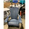 Image 2 : NAVY ADIRONDACK OUTDOOR PATIO CHAIR * DISPLAY MODEL *