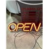 Image 3 : NEWON COMMERCIAL ELECTRIC 'OPEN' SIGN WITH BUSINESS HOURS, & A COMMERCIAL ELECTRIC 'OPEN' SIGN