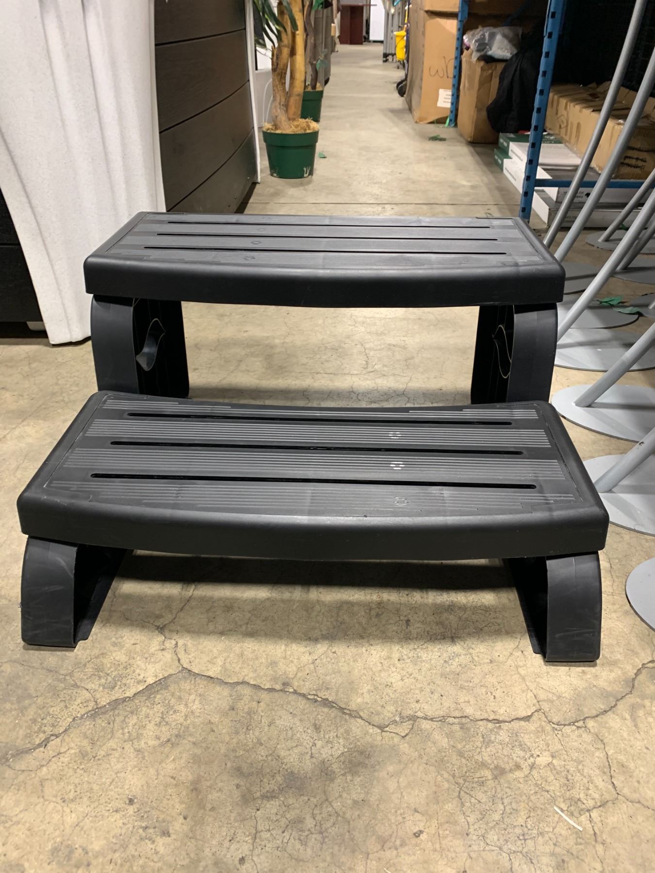 WATERWAY G3 BLACK STEP BLACK RISER 2 STEP PLASTIC OUTDOOR POOL / HOT ...