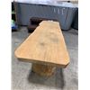 Image 2 : LARGE WOODEN RUSTIC BENCH ( 50"W X 15"D X 17"H )