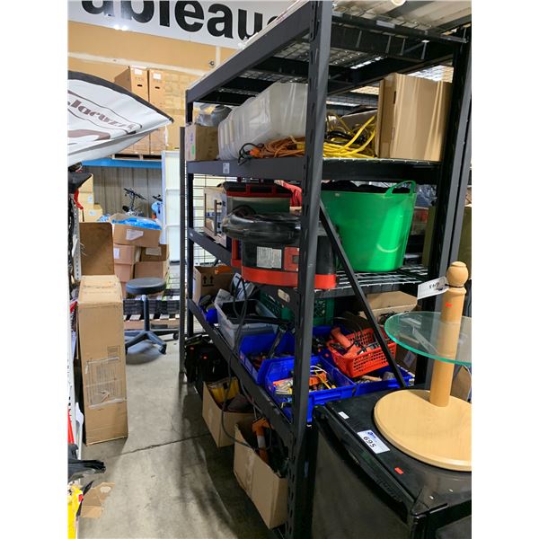 BLACK 5 TIER ADJUSTABLE SINGLE BAY RACKING SYSTEM WITH MESH DECKING ...