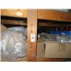 Image 2 : Wooden 6' x 8' x 3' Storage Rack w/Paint Pot, Asst. Office/Rehab Supplies