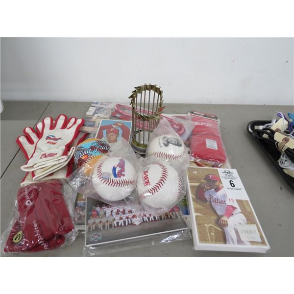 Asst. Phillies Baseball Memorabilia