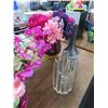 Image 2 : Silk Floral Arrangements, Art Glass and Other Vases