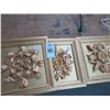 Image 2 : Gold Floral Wall Plaques - Set of 4