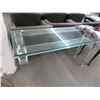 Image 2 : Lucite Base Glass Top Hall Table