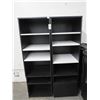 Image 1 : Black/White Mica Storage Shelves - Pair