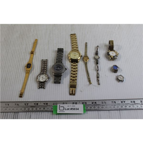 (9) Watches - (3) are Missing Wristbands