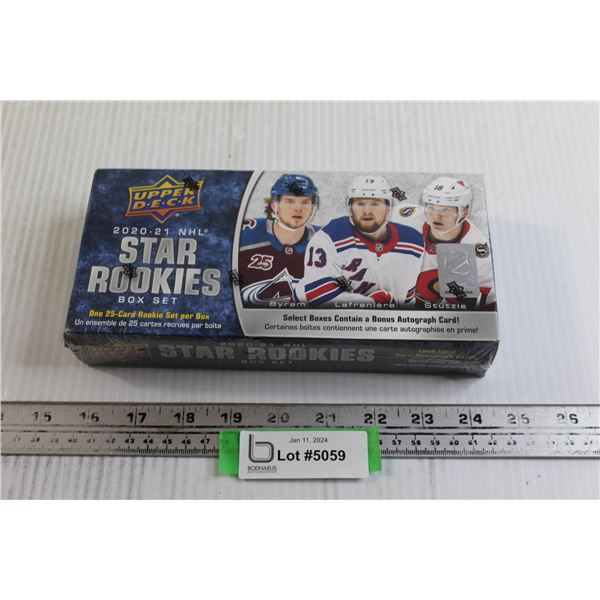 2020-21 Upper Deck NHL Star Rookies Box Set - (25) Star Rookie Cards, Sealed