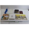 Image 1 : Binder, (6) Books - Aunt Sandy's Medical Marijuana Cookbook, The Rolling Stones Trivia Quiz Book