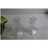 Image 5 : (2) Candy Dishes, (2) Candleholders, Misc.