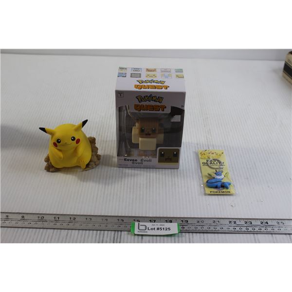 Pokemon Quest Eevee Figurine, Pokemon Figurine, Off brand Pokemon Vaporeon  Keychain - Bodnarus Auctioneering