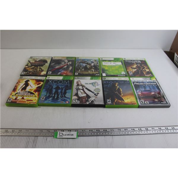 (10) Xbox 360 Games - Final Fantasy XIII, Halo 3, Gears of War 1 & 2