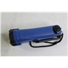 Image 3 : (2) Flashlights - Yellow and Black (No Battery), Blue Handcrank LED Flashlight