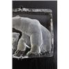 Image 3 : Mats Jonasson Sweden Leaf Crystal Bear Art - 12 1/4" x 13 3/4"