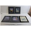 Image 1 : (5) Framed Glen Scrimshaw Prints - Black Frame Measures 12 1/4" x 10"