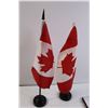 Image 2 : (3) Small Canadian Flags, (2) Hockey Pictures - 10" x 8"