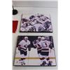 Image 4 : (3) Small Canadian Flags, (2) Hockey Pictures - 10" x 8"