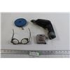 Image 1 : Folding Safety Glasses, Black & Decker Cordless Drill, (2) Measuring Tapes