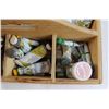 Image 2 : Assorted Art Supplies with Wooden Carrier