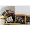 Image 4 : Assorted Art Supplies with Wooden Carrier
