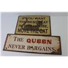 Image 4 : (2) Metal Signs