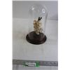 Image 1 : Ivory (?) Geisha Girl Figurine in Glass Cloche