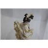 Image 2 : Ivory (?) Geisha Girl Figurine in Glass Cloche