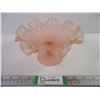 Image 1 : Pink Frosted Glass Footed Bowl