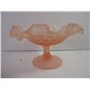 Image 2 : Pink Frosted Glass Footed Bowl
