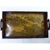 Image 2 : Chinese Wooden Tray and Carved Wood Panel