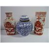 Image 2 : Chinese Ceramic Jars,(3) Small Vases and (2) Small Cloisonne's