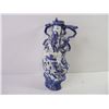 Image 2 : Chinese Blue & White Porcelain Figurine 11.5" Tall