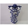 Image 3 : Chinese Blue & White Porcelain Figurine 11.5" Tall