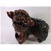 Image 2 : (1) Chinese Carved Wooden Foo Dog