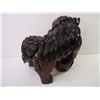 Image 4 : (1) Chinese Carved Wooden Foo Dog