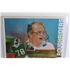 Image 2 : 1982 Rider Pride Saskatchewan Roughriders Game Schedule Poster - , 17" x 24" in Plastic Holder