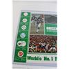 Image 2 : 1983 Green is the Colour Saskatchewan Roughriders Game Schedule Poster - 17" x 24" in Plastic Holder