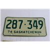 Image 3 : Saskatchewan 1974 and 1975 License Plates