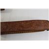 Image 5 : Tooled Leather Shell Belt, Knife Belt