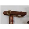 Image 6 : Tooled Leather Shell Belt, Knife Belt