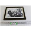 Image 1 : Signed Slapshot Framed Picture with Certificate of Authenticity - 12 3/4" x 10 1/2"