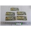 Image 1 : ^ (5) Canadian 1973 $1 Bills