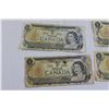 Image 2 : ^ (5) Canadian 1973 $1 Bills